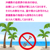 【送料無料】安心安全　国内産　沖縄の砂　サンゴ砂　15kg