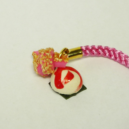 おもしろストラップ　のまんじゅう&縁結び